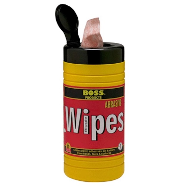 Boss 893 Biggies Dual Sided Abrasive Wipes