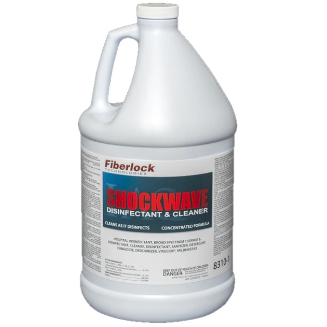 Fiberlock ShockWave 
Concentrate 
Disinfectant/Sanitizer, 1 
Gallon (4/Case)